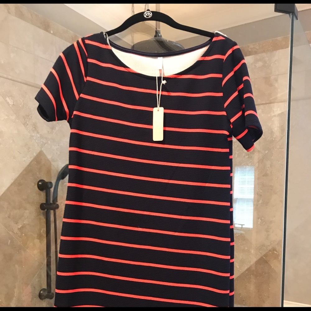 NWT PinkBlush striped short maternity dress small